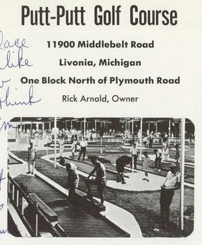 Putt-Putt Golf Course - Adlai Stevenson High School - Aurora Yearbook  Class Of 1969 (newer photo)